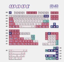 KeyTok KDA Y2K Dye Sub PBT Keycaps - 170 Keys - (Wave)