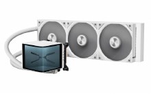 TRYX PANORAMA ARGB V1 360mm AIO CPU Block w/ L-Shaped AMOLED Screen - White