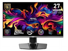 MSI MAG 272QP QD OLED X50 - 26.5" QD-OLED, 2560 x 1440 WQHD, 500Hz, 0.03ms, Adaptive-Sync