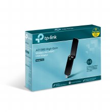 TP-Link Archer T4U AC1300 USB-A 3.0 WiFi Adaptor - 50MB 2.4GHz/108.375MB 5GHz per second - TL-ARCHERT4U