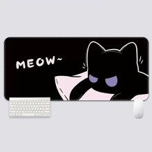 YUZNII Oversized Cartoon Kitten Mousepad/Deskmat - 800mm x 300mm, Cool Cat