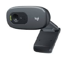 Logitech C270 HD Webcam 960-000584 (HD 720p, 3MP Photos, Built-In Mic)
