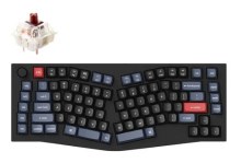 Keychron Q10 Alice Layout 75% QMK Custom Hot-Swap Gateron Full Assembled Mechanical Keyboard Knob Version (Black) (Brown Switch) (Q10-M3)