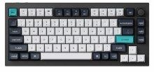 Keychron Q1 MAX QMK 75% Wireless Custom Hot-Swappable Mechanical Keyboard Gateron Jupiter Brown with Knob (Black)