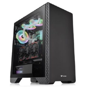 Thermaltake S300 Tempered Glass Mid-Tower Case Black Edition