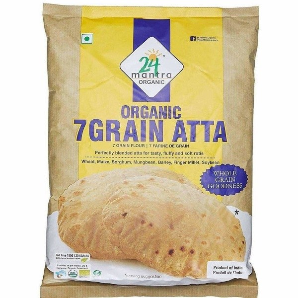 24 Mantra Organic 7 grain Flour 2.2lb
