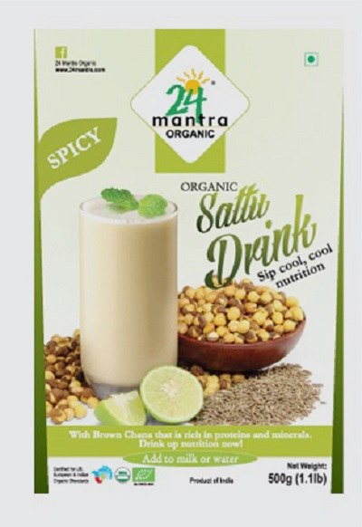 24 Mantra Organic Sattu Flour Spicy 500gm
