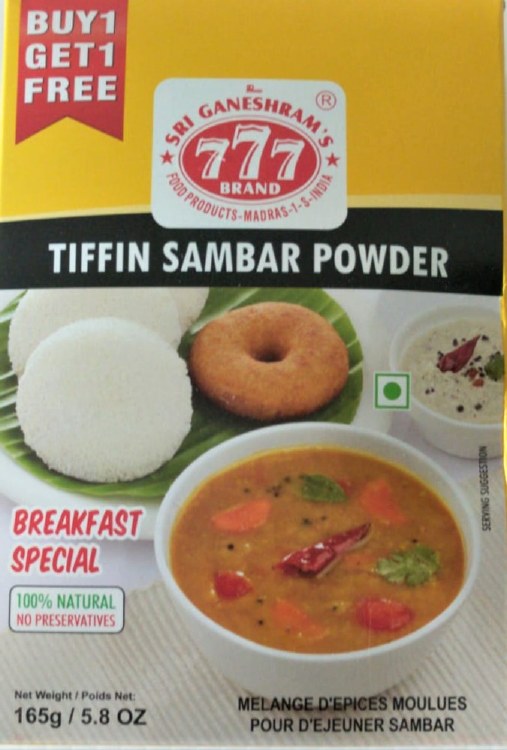 777 Tiffin Sambar Powder 165gm