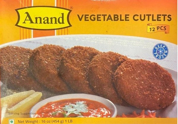 Anand Vegetable Cutlets (12ct) 454gm