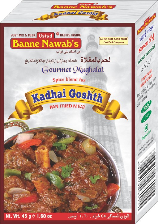 Banne Nawab Kadhai Goshth Masala 45gm