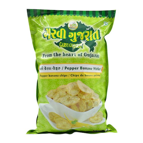 Garvi Gujarat Banana Wafer Black Pepper 2lb