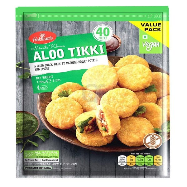 Haldiram Aloo Tikki (40ct) Value Pack 1.6kg