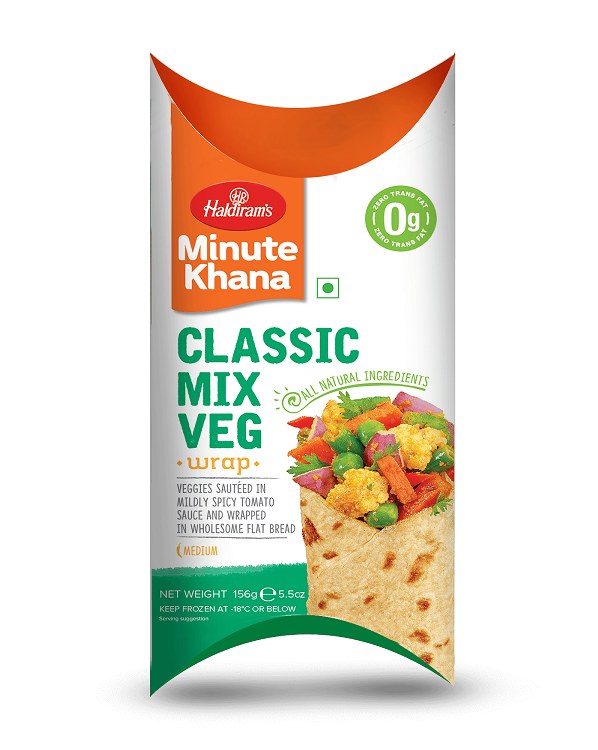 Haldiram Desi Wrap Mix Veg 156gm