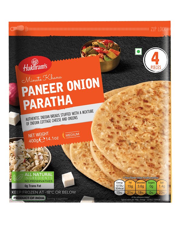 Haldiram Paneer Onion Paratha 400gm