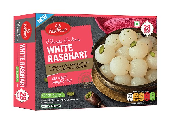 Haldiram White Rasbhari (28 pcs) 340gm