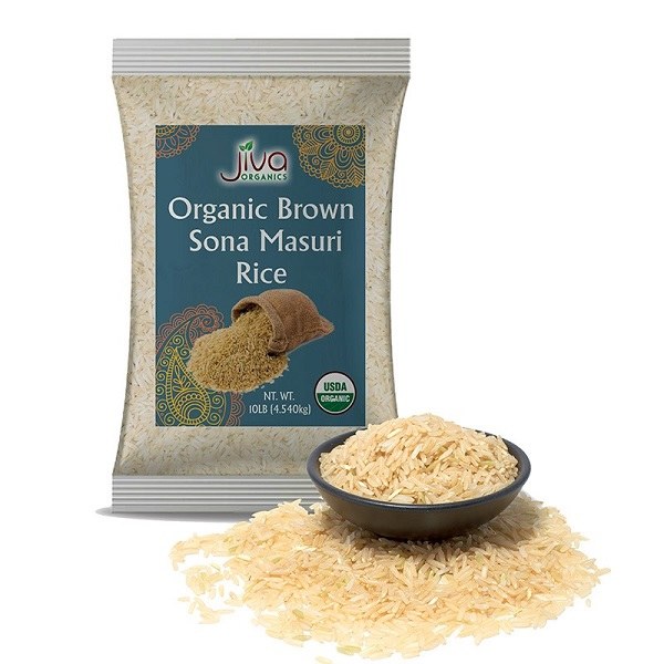 Jiva Organic Brown Sona Masoori 10lb