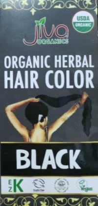 Jiva Organic Dark Black Herbal Hair Colour 100gm - Keemat Grocers