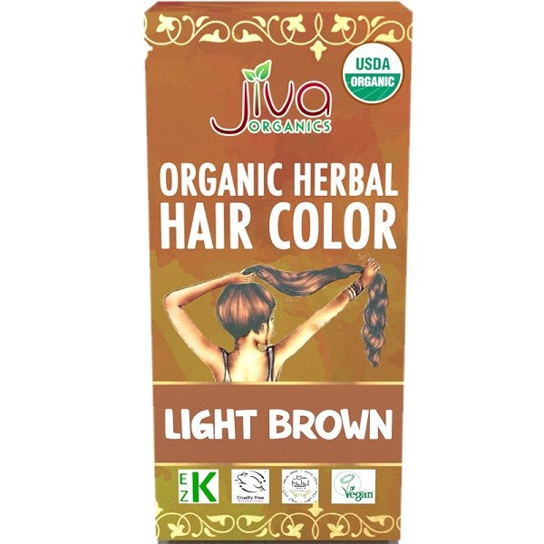 Jiva Organic Light Brown Hair Colour 3.5oz