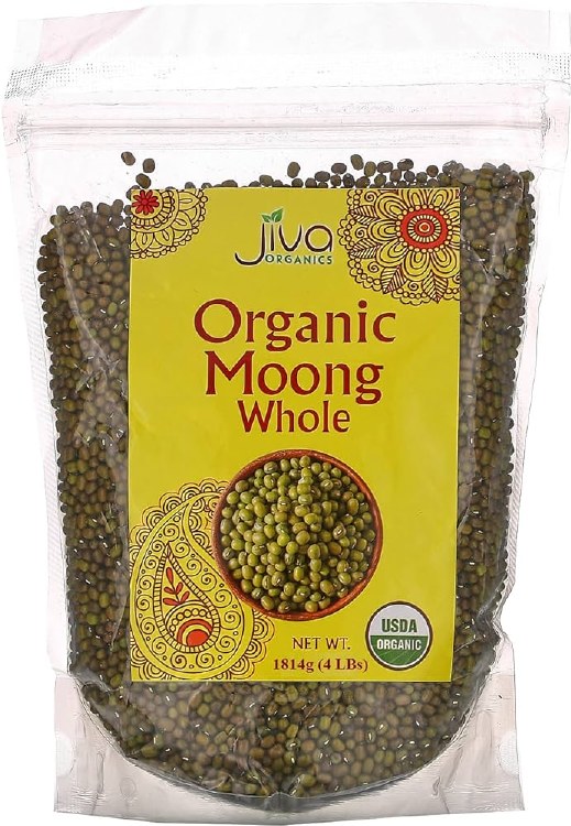 Jiva Organic Moong Whole 4lb