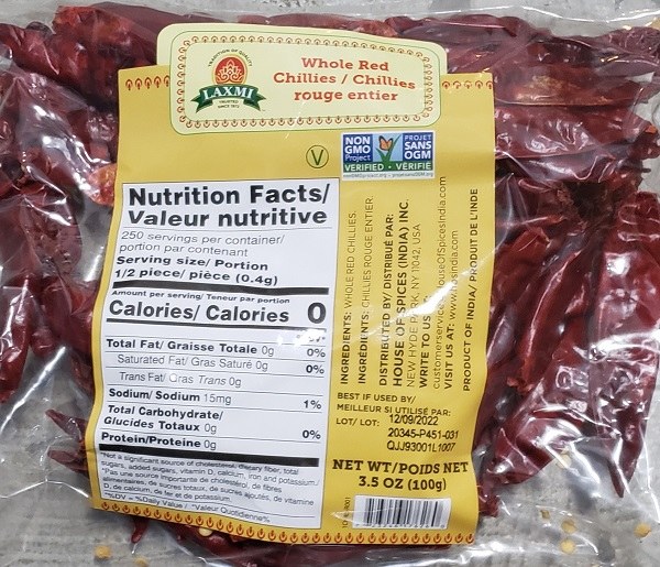 Laxmi Red Chilli Whole 100gm