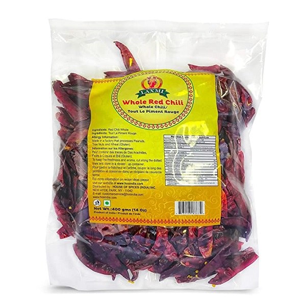 Laxmi Red Chilli Whole 400gm