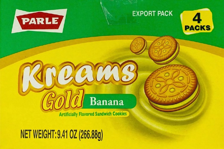 Parle Kreams Banana 4 pack 266.88gm