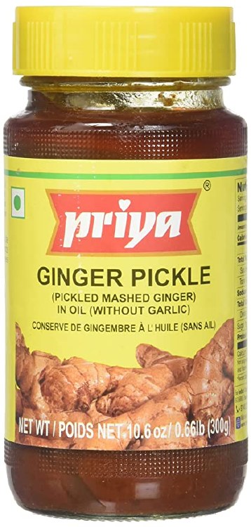 Priya Ginger Pickle Without Garlic 300gm