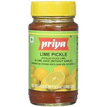 Priya Lime Pickle Without Garlic 300gm