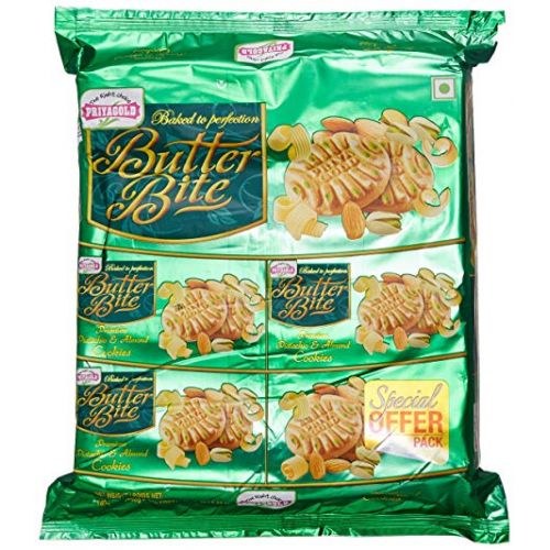 Priyagold Butter Bite Pista Almond Family Pack 600gm