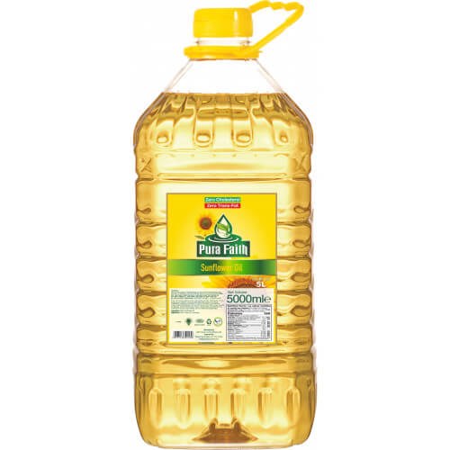 Pura Faith Sunflower Oil 5ltr