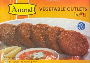 Anand Vegetable Cutlets (12ct) 454gm