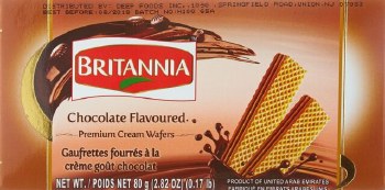 Britannia Cream Chocolate Wafers 80gm