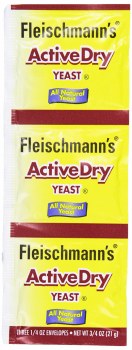 Fleischmann's Active Dry Yeast,0.25 Ounce, 3 Count