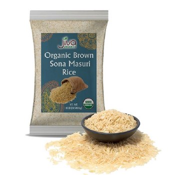 Jiva Organic Brown Sona Masoori 10lb