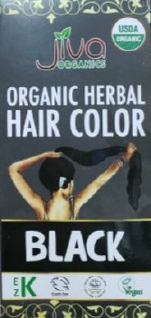 Jiva Organic Dark Black Herbal Hair Colour 100gm