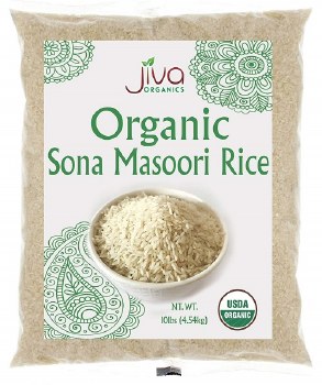 Jiva Organic Sona Masoori Rice 10lb