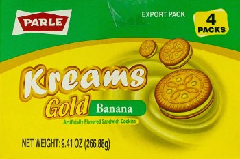 Parle Kreams Banana 4 pack 266.88gm