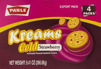 Parle Kreams Strawberry 4 pack 266.88gm