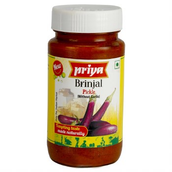 Priya Brinjal Pickle With Garlic 300gm