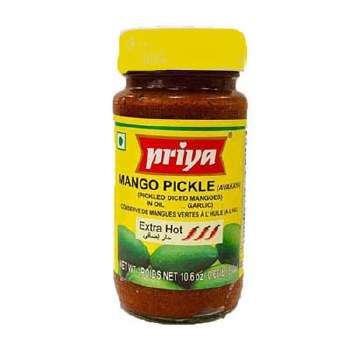 Priya Extra Hot Mango Pickle Without Garlic 300gm