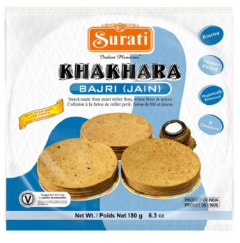 Surati Khakhra Bajri Jain 180gm