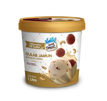 Vadilal Gulab Jamun Ice Cream 1ltr