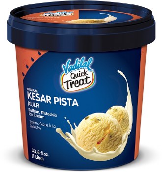 Vadilal Kesar Pista Ice Cream 1ltr