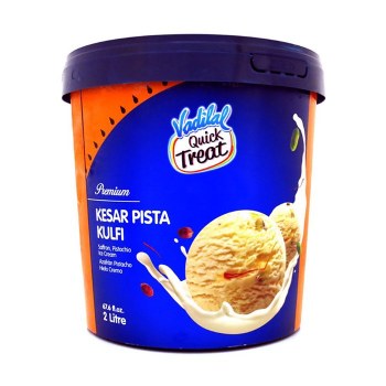 Vadilal Kesar Pista Ice Cream 2ltr