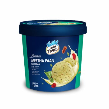 Vadilal Meetha Paan Ice Cream 1ltr