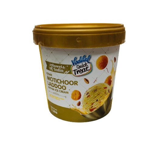 Vadilal Motichoor Laddu Ice Cream 1ltr