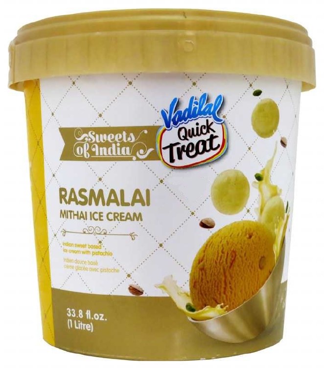 Vadilal Rasmalai Ice Cream 1ltr