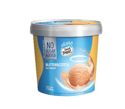 Vadilal Sugar Free Butterscotch Ice Cream 1ltr