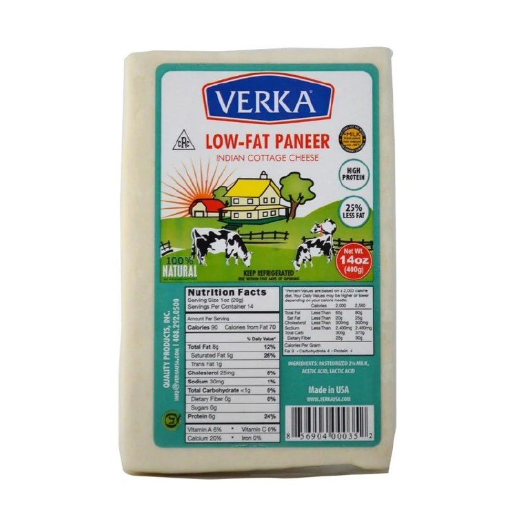 Verka Low Fat Paneer 14oz