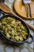 Sauteed Brussel Sprouts & Bacon